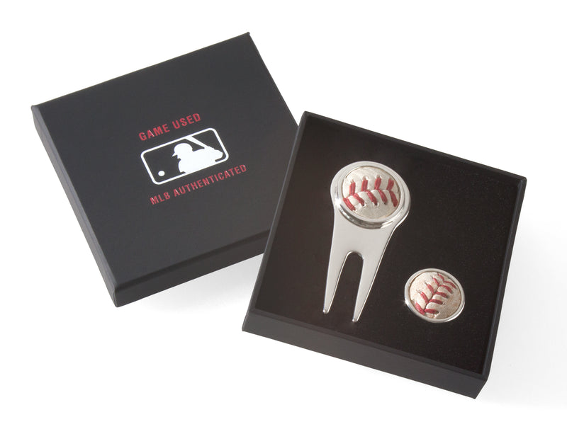 sale!  mlb game used baseball golf divot tool/ball marker collection