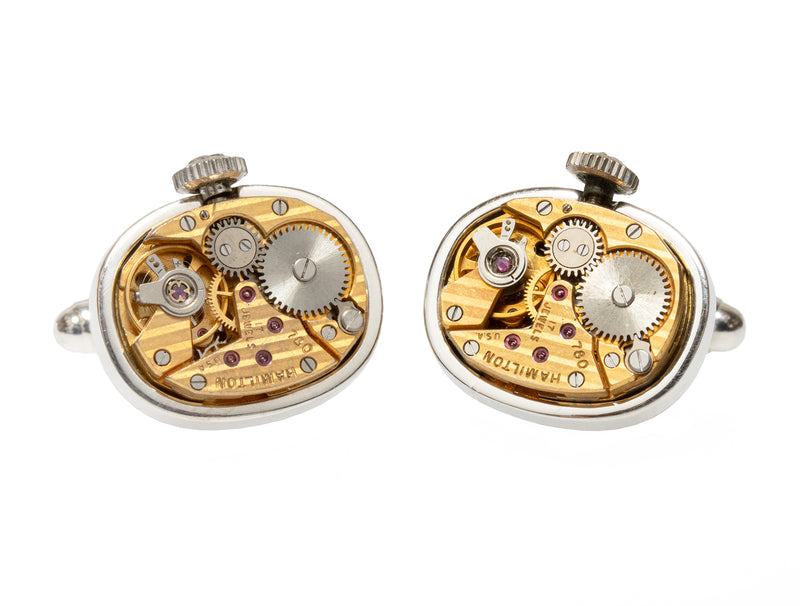 Vintage Watch Movement Cuff Links - Collector's Edition
