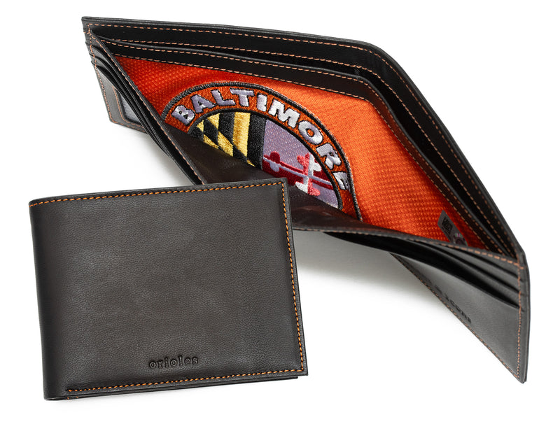 MLB Game Used Uniform Emblem Billfold Wallet