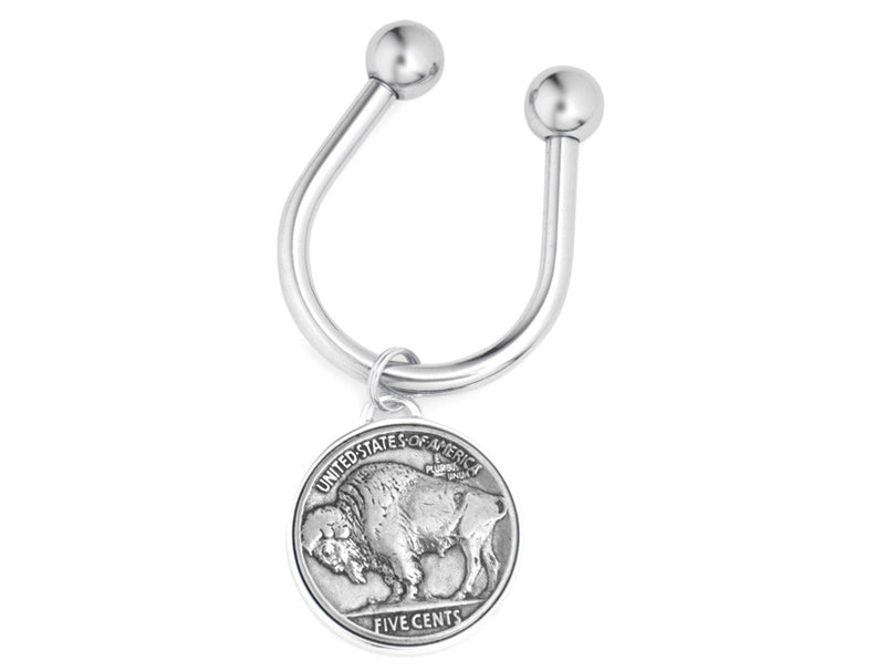 buffalo nickel key ring by tokens & icons