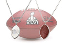 nfl super bowl game used football pendant