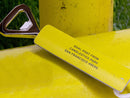 image displaying bottle opener made from candlestick park goal post on a background of the goal post material.