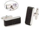 NHL Game Used Puck Edge Cuff Links