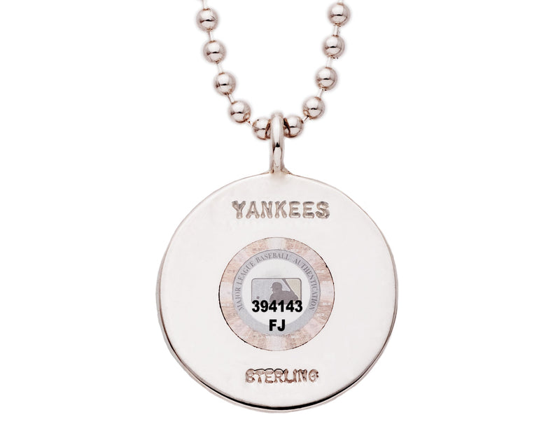 MLB Game Used Baseball Necklace