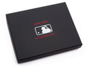 image displaying a black mlb authenticated wallet gift box.