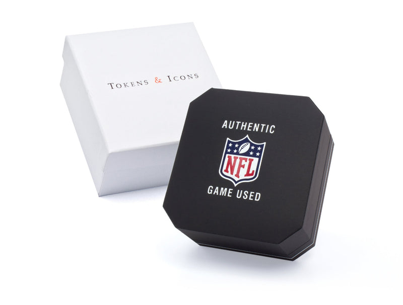 nfl game used football cuff links