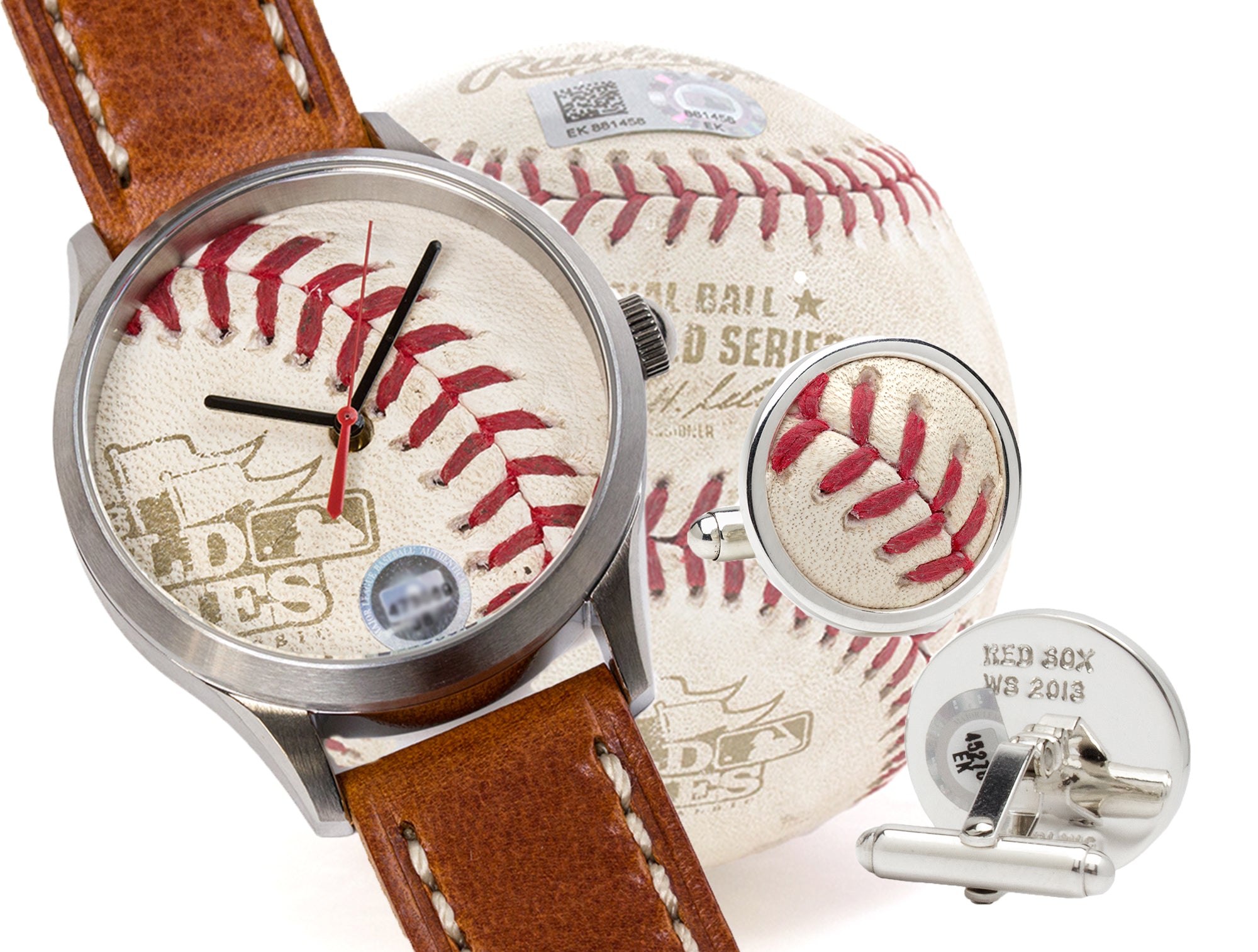 St. Louis Cardinals Tokens & Icons Game-Used Baseball Watch