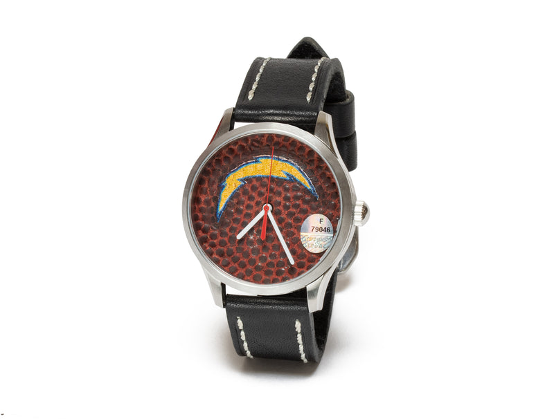 NFL Game Used Football Emblem Watch Collection