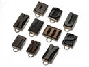 image displaying group of letterpress charms