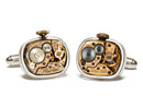 vintage omega watch movement cuff links - collector's edition