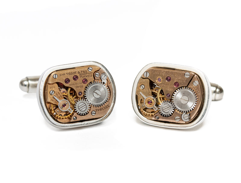 Vintage Watch Movement Cuff Links - Collector's Edition