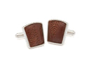 cowboy boot leather cuff links