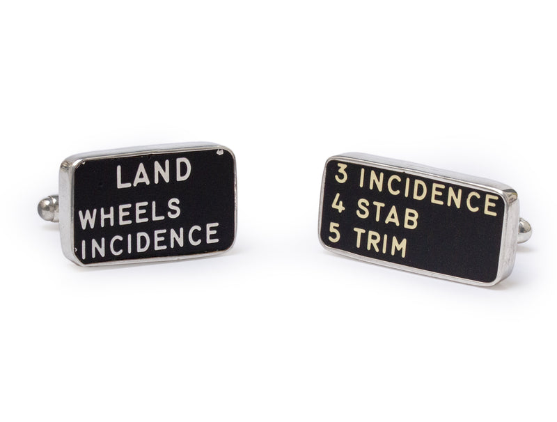 cockpit panel cuff links