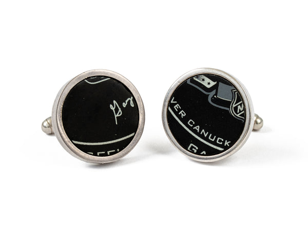 NHL Stanley Cup Final Game Used Puck Round Cuff Links