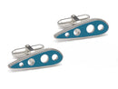 image displaying pan am n880pa 707 wing rib cuff links with aero holes