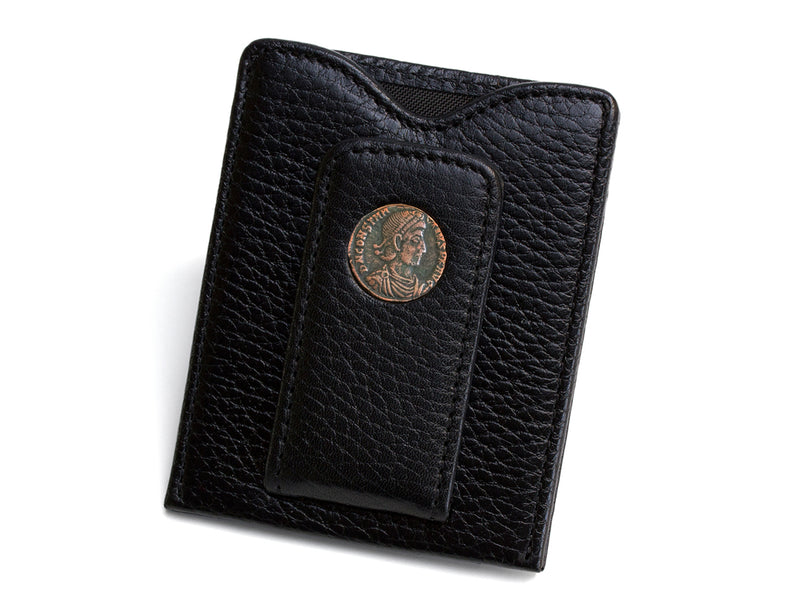roman coin money clip wallet