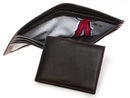 mlb game used uniform emblem billfold wallet
