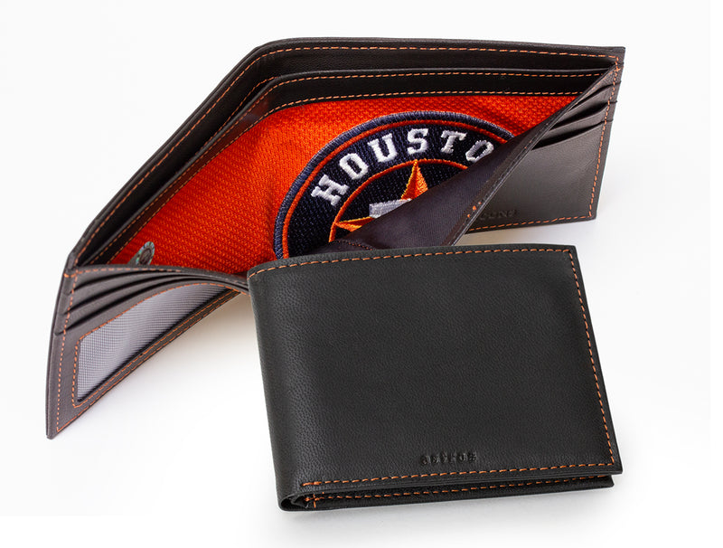 MLB Game Used Uniform Emblem Billfold Wallet