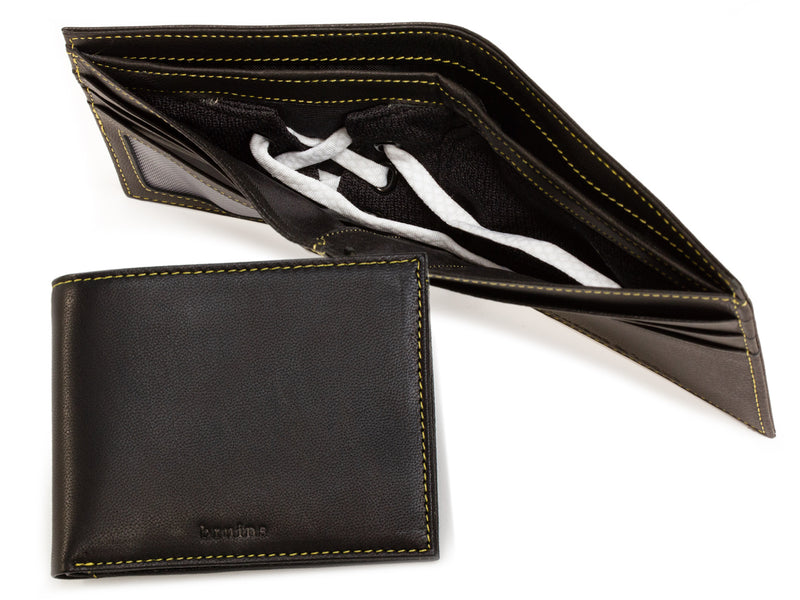 nhl game used uniform emblem billfold wallet