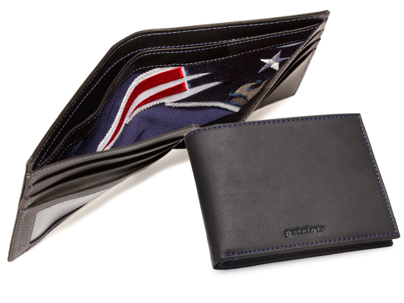 nfl game used uniform emblem billfold wallet