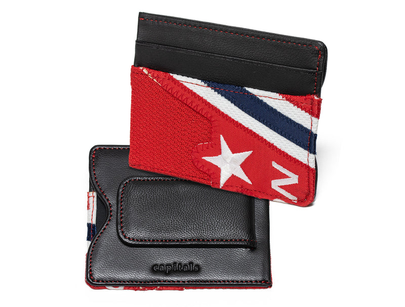 NHL Game Used Uniform Emblem Money Clip Wallet