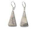 image displaying brooklyn bridge concrete earrings.