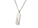 image displaying backside of candlestick park goal post pendant with stamp that reads, "candlestick."