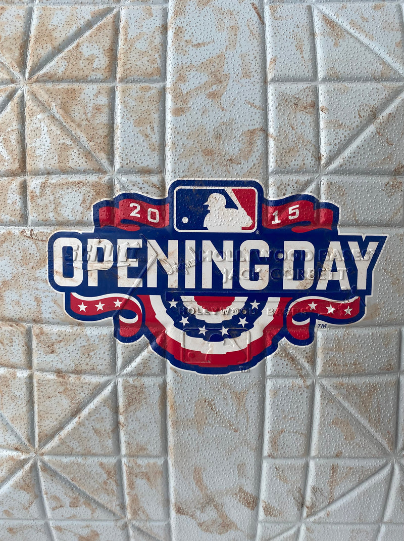 pittsburgh pirates opening day logo game used base