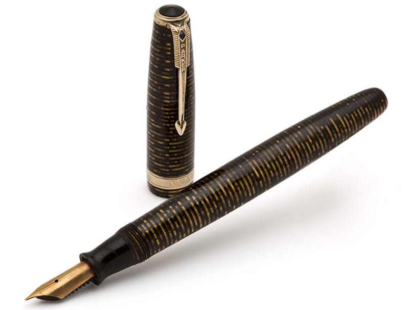 image displaying vintage celluloid fountain pen
