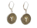 new york transit token earrings
