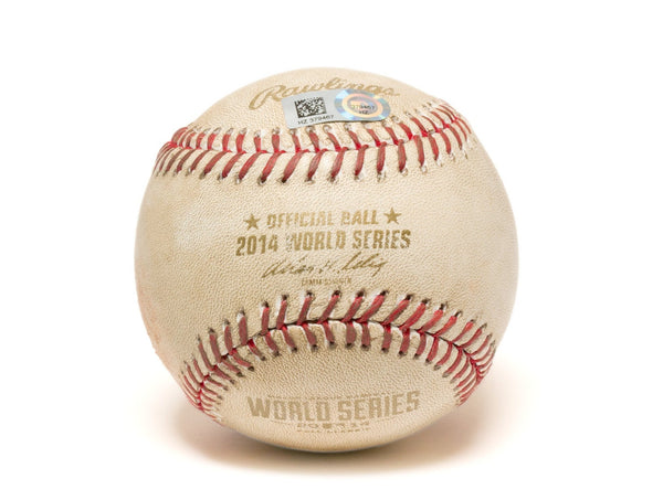 Image displaying a 2014 World Series baseball.