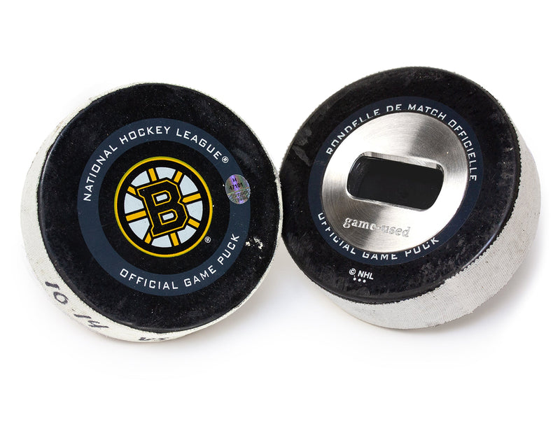 NHL Game Used Puck Bottle Opener