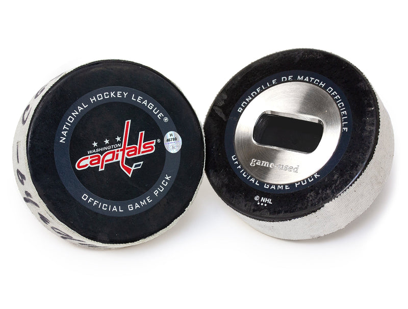 NHL Game Used Puck Bottle Opener