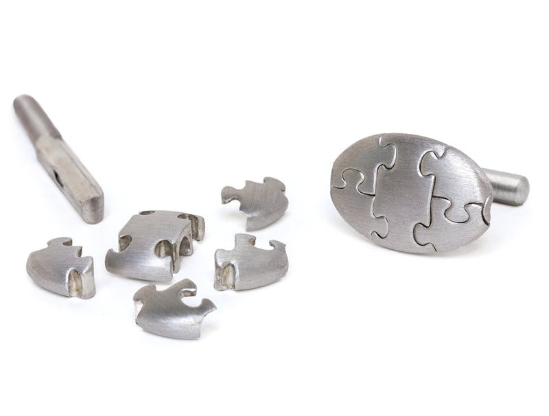 workable jigsaw puzzle cuff links by antonio bernardo