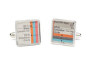 New York Subway Vignelli Diagram Cuff Links