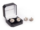 image displaying vintage watch movement cuff links