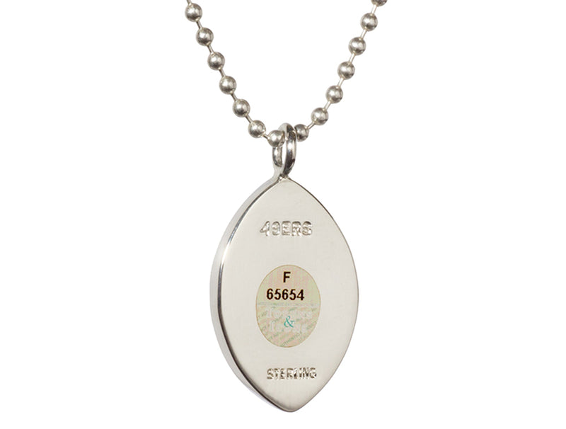 NFL Game Used Football Necklace
