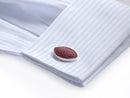 nfl game used football cuff links