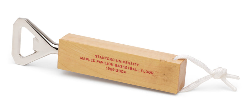 stanford maples pavilion basketball floor bottle opener