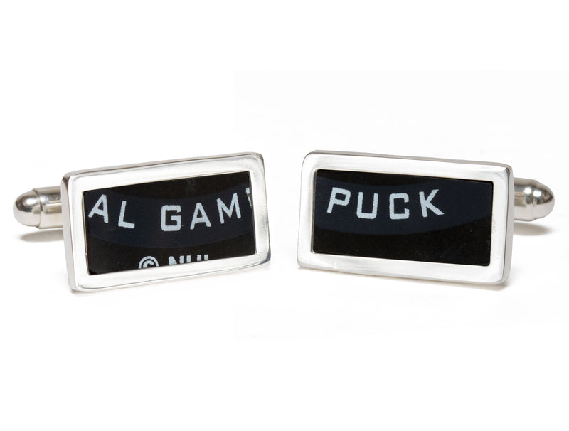 Colorado Avalanche Game Used Puck Cuff Links - Stanley Cup Final 2022