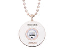 MLB Game Used Baseball Necklace