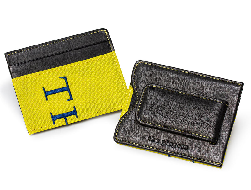 the players pin flag money clip wallet