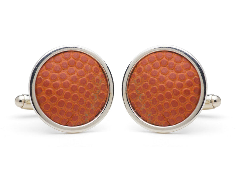 Collegiate Game Used Basketball Cuff Links