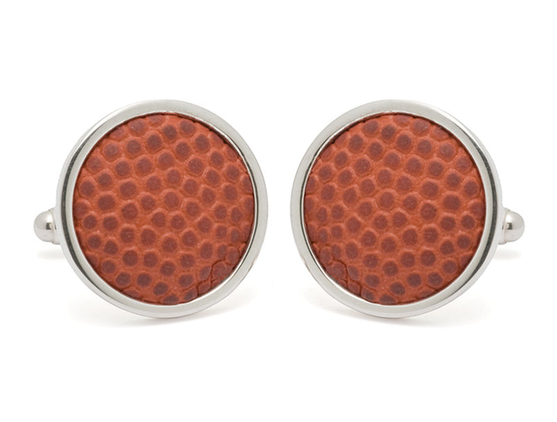 Collegiate Game Used Basketball Cuff Links