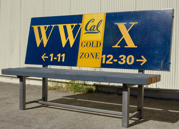 UC Berkeley's California Memorial Stadium Portal Sign Bench