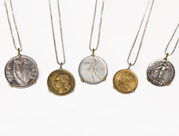 European Coin Necklace