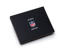 nfl game used uniform emblem billfold wallet