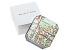 new york subway map cuff links box by tokens & icons