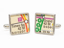 New York Subway Map Cuff Links