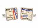 New York Subway Map Cuff Links